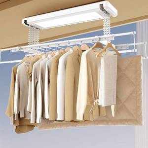 ราวตากผ้าอัตโนมัติควบคุมด้วยเสียงสำหรับใช้ในบ้าน ยกขึ้น-ลงได้ หยุดเมื่อพบสิ่งกีดขวาง - Product Image 6