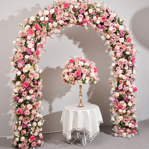 Cuore rosso metallo Wildflower lilla archi Wallflower Decore fiori bianco che scorre su un vero tocco Flower archide - Product Image 1