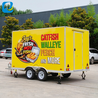Chammp Nouvelle Conception Remorque Alimentaire Mobile Entièrement Équipée pour la Vente de Pizzas et de Burgers Haute Performance Logistique Professionnelle