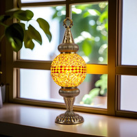 Lampe de table artisanale en verre marocain, mosaïque turque, à piles, E26, économie d'énergie, kit de bricolage pour la maison