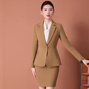 ชุดสูทผู้หญิงเกรดสูง, ฤดูใบไม้ร่วงฤดูหนาวแจ็คเก็ตสมอเรือสำหรับผู้หญิงชุดเล็กๆน้อยๆชุดอาชีวศึกษา - Product Image 6