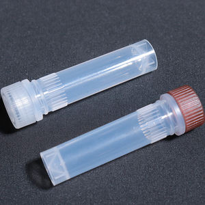 Transparan coklat 0.5 ml tabung Cryo Internal topi eksternal bahan PP steril peralatan laboratorium sekali pakai OEM kustomisasi - Product Image 6