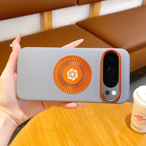 เคสโทรศัพท์หนัง PU คุณภาพสูงแบบแม่เหล็ก สำหรับ Google Pixel 10 Pro XL 9 Pro พร้อมรูระบายความร้อนโลหะ ป้องกันอย่างดี - Product Image 4