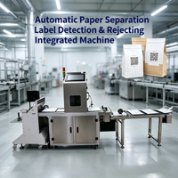 Machine d'inspection et de rejet automatique des étiquettes par alimentation en feuilles - Système de vision CCD haute vitesse pour l'emballage des cartes en papier
