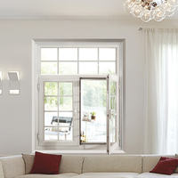 Ventana Abatible de Aluminio 2047, Puertas y Ventanas de Vidrio Templado para Perfil de Aluminio