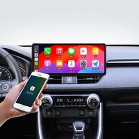 Unit Head Navigasi Mobil Android 12.3'' untuk Toyota RAV4 2020-2023, Wireless CarPlay, Kamera 360 Layar Sentuh