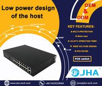Switch de Red OEM/ODM de 4, 6, 8 y 16 Puertos, Switch Ethernet de Fibra de 100/1000M, Gigabit POE con 2 Puertos RJ45 de Enlace Ascendente