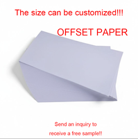 Papier offset double couche 100 g/m² 120 g/m², papier offset haute densité en pâte de bois pour impression couleur de brochures et de prospectus