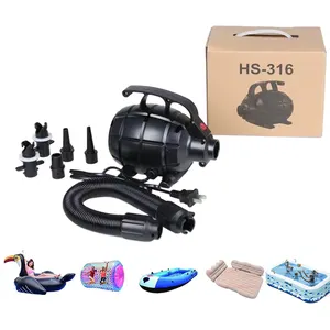 110V AC 600W Air Pump Inflator Deflator with 5 Nozzles Electric Air Pump for Inflatable Pool Toys Outdoor Camping Cushions