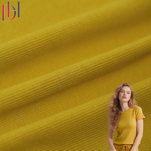 Tela de Alta Calidad para Camisetas, 95% Algodón, 5% Elastano, 280gsm, Ecológica, Tejido de Punto Tricot, Mangas con Ribetes, Diseño Trenzado - Product Image 1