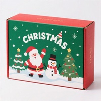 Scatole regalo di Natale di goffratura ecologica di alta qualità per abbigliamento cosmetico portatile scatole di spedizione in cartone ondulato piccole