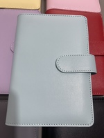 En gros De Luxe Macaron Personnalisé A5 PU Cuir Notebook Portefeuille 6 Anneau Budget Planificateur Binder Cash Envelope-Classement pour Cadeaux