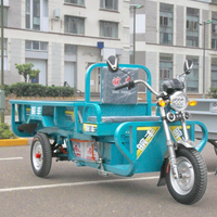 Haute qualité en acier déchargement automatique Tricycle électrique à trois roues Cargo moto corps ouvert certifié EEC 400kg + charge utile