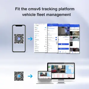 Kamera mobil 4g penglihatan malam lensa ganda dengan ADAS DMS untuk kendaraan manajemen armada di cmsv6 mendukung wifi pelacakan gps