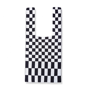 2023 Designer stile coreano borse in maglia all'uncinetto per le donne Casual Tote due Open alla moda modello a scacchi per lo Shopping - Product Image 5