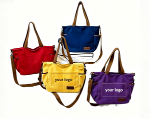 Fabricant professionnel de sacs à main en toile personnalisés avec logo, sacs à bandoulière pour femmes, sacs fourre-tout en toile pour femmes - Product Image 2