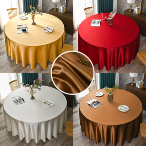 Nhà Hàng Khách Sạn Trắng Vòng Polyester Bảng Vải Lớp Phủ Sang Trọng Phong Cách Sang Trọng Tiệc Cưới Bảng Bìa Ăn Uống Nhà Bếp Không Gian - Product Image 6