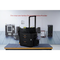 Machine de nettoyage laser à fibre portable empilable pulsée MOPA 300W, décapant pour l'élimination de la peinture, de la suie et de la rouille sur le métal, la pierre et le bois