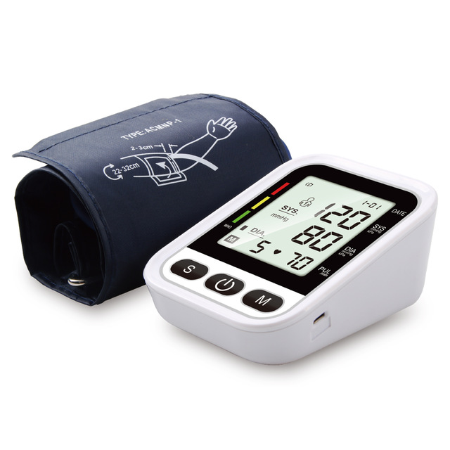 Upper Arm Fully Automatic Digital Blood Pressure Monitor for Home Use