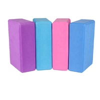 Équipement de yoga d'usine BSCI personnalisé conçu avec logo bloc de briques de yoga en mousse imprimé blocs de pilates