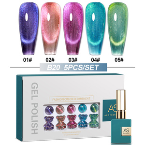 15ml Coreano Neón Flash UV Nail Gel Polish <span class=keywords><strong>Disco</strong></span> Glitter Soak Semipermanente Barniz Set con 5 colores para Nail Art - Product Image 4