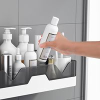 Étagère de douche 1 pièce sans perçage Étagères de salle de bain sans perçage Étagère de douche sans perçage Peut contenir plus de 7 kg
