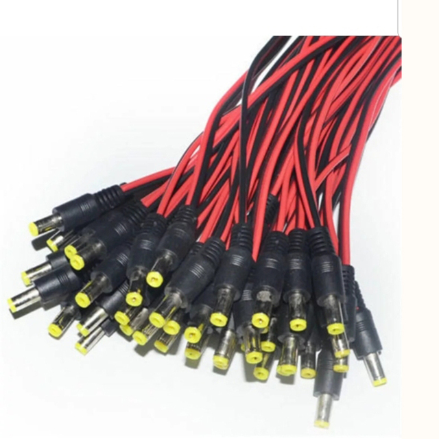 Monitor Centralized Power Supply Tail Wire DC DC Line Camera Power Connector Pure Copper Red and Black Power Cord