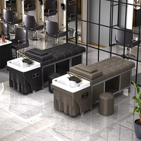 SENZHI nouveau lit de massage de lit de shampooing matériel PP avec machine de fumigation du système de circulation d'eau