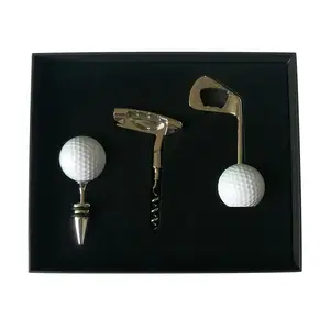 Golf Hình Chai Rượu Vang Corkscrew Dụng Cụ Mở Câu Lạc Bộ Bar Bộ Dụng Cụ Nhà Bếp