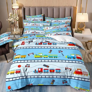 Imprimé dessin animé enfants <span class=keywords><strong>housse</strong></span> <span class=keywords><strong>de</strong></span> <span class=keywords><strong>couette</strong></span> ensembles 3D numérique imprimé <span class=keywords><strong>housse</strong></span> <span class=keywords><strong>de</strong></span> <span class=keywords><strong>couette</strong></span> ensemble 3 pièces Polyester enfants <span class=keywords><strong>housse</strong></span> <span class=keywords><strong>de</strong></span> <span class=keywords><strong>couette</strong></span> ensembles - Product Image 1