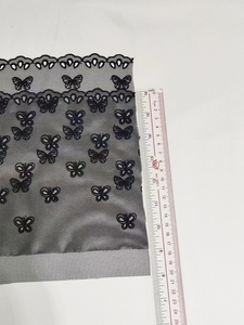 Nhà Máy bán hàng trực tiếp vải ren đen lưới thêu bướm quần áo - Product Image 6