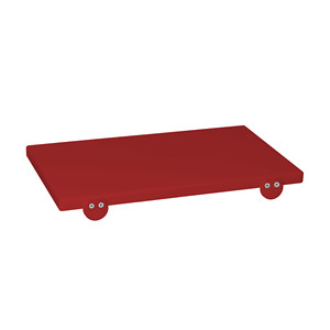 เขียงโพลีเอทิลีนสีแดง 50 × 30 × 2 ชม. ซม. พร้อมตัวกันกระแทก - Product Image 1