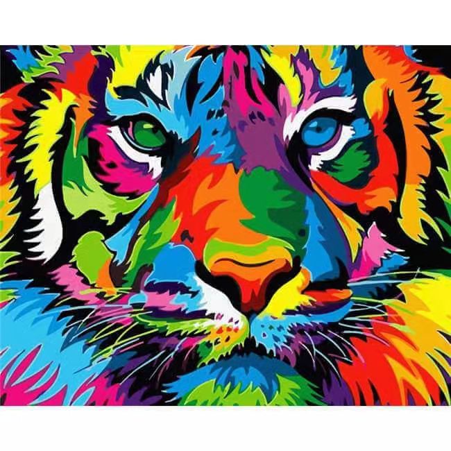 ZGmaxCL 5D Diamond Painting Tigre Che Nuota | Quadro Moderno 60x40cm | Kit Completo Tela + Perline
