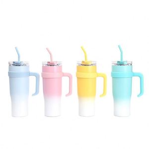 Vaso Térmico de Viaje Ice Bully con Asa, 40oz, Doble Pared, Aislamiento al Vacío, Tapa, Popote, Antideslizante, Logotipo Personalizado OEM - Product Image 5