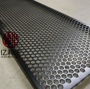 نمط خلية النحل سداسي الشكل مثقب من الفولاذ الكربوني والألومنيوم والفولاذ المقاوم للصدأ والفولاذ المطلي بالمسحوق والمعتدل والملحوم - Product Image 1