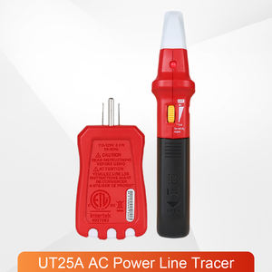 UT25A เครื่องตรวจหาฟิวส์ไฟฟ้าแบบใช้แบตเตอรี่ เครื่องทดสอบเต้ารับ GFCI พร้อมไฟ LED ใช้งานอุตสาหกรรม - Product Image 5