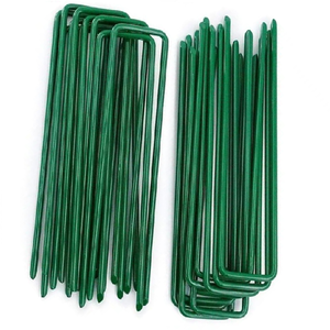 ลวดเย็บกระดาษรูปตัวยูสำหรับงานสวนทำจากเหล็กกัลวาไนซ์2024ออกแบบได้ตามต้องการขนาด - Product Image 2