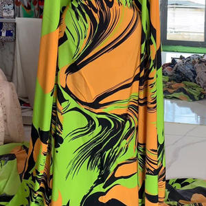 100D Polyester Crêpe Spandex Vintage <span class=keywords><strong>Mango</strong></span> 4 Tissu extensible dans les quatre sens 120gsm Tissu imprimé super doux - Product Image 6