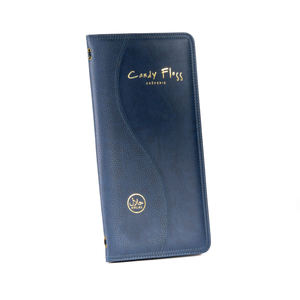 Menu de restaurant personnalisé en cuir double texture avec bande élastique, livre de cocktails, menu en cuir - Product Image 1