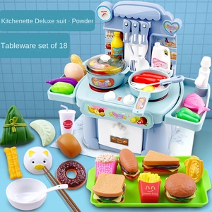 Mini Set da cucina in plastica per bambini di <span class=keywords><strong>3</strong></span> <span class=keywords><strong>anni</strong></span> di simulazione di cucina casa 6 Baby Cooking Suit Box cucina cucina <span class=keywords><strong>giocattoli</strong></span> alimentari da cucina - Product Image 2