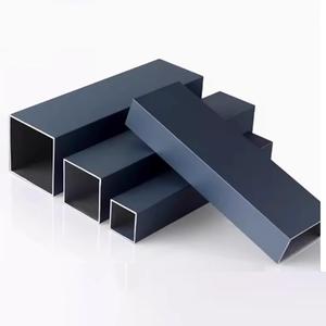 Tabung hitam Matt <span class=keywords><strong>aluminium</strong></span> seri 6000 semua jenis Profil dengan layanan pengelasan pemotongan bengkok - Product Image 4