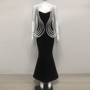 <span class=keywords><strong>Abito</strong></span> da Sera Sexy <span class=keywords><strong>Rosso</strong></span> da Cerimonia con Perle <span class=keywords><strong>Senza</strong></span> <span class=keywords><strong>Spalline</strong></span> Aderente di Lusso per Feste e Balli - Product Image 6