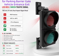 Feux de signalisation LED automatiques bicolores (rouge/vert) 100mm/200mm/300mm pour portiques de chargement et déchargement à arrêt et marche