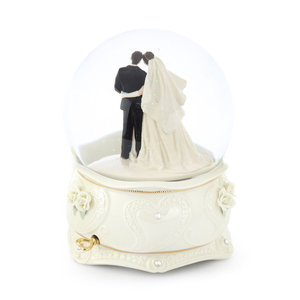 ลูกโลกหิมะสำหรับเด็กทารก150มม. ลูกโลกน้ำมีเสียงดนตรีจริงความฝันในงานแต่งงาน - Product Image 4