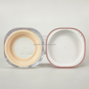 Boîte transparente de 30 ml pour poudre fixante, nettoyant visage et shampoing, avec grand tampon éponge élastique intégré, portable et vide - Product Image 5