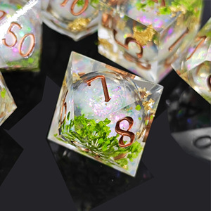Liquid Core Resin DND <b>Dice</b> Set Sharp Edge Polyhedral <b>Dice</b> for TRPG Dungeons and Dragons RPG Tabletop Games Wholesale - Product Image 3