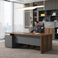 Bureau de direction moderne en bois de qualité supérieure pour gestionnaires, poste de travail de bureau OEM pour fabricants