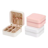 Mini Étui à Bijoux Rigide Tendance pour Femme, Résistant à l'Eau, Léger, Personnalisable, Organisateur de Boucles d'Oreilles, Boîte Cadeau Demoiselle d'Honneur