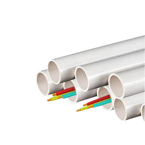 Tube en plastique durable, résistant à la basse tension et aux hautes températures, conduit d'isolation électrique en PVC, léger et robuste. - Product Image 1