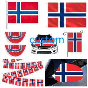 Norway Custom Size 2026 Football Soccer Fans Team String Flag 3*5ft Flag Garden Flag Car Flag for Decoration - Product Image 1
